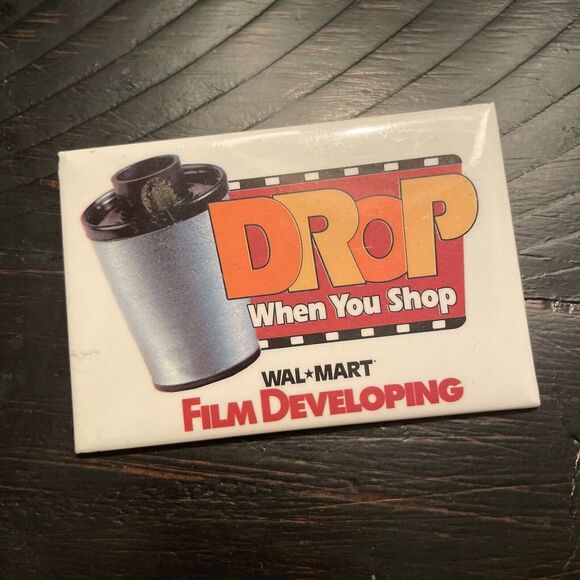 Vtg Lot of 5 Employee Drop When You Shop Walmart Film Disney 007 Movie Pin Badge - Picture 5 of 6